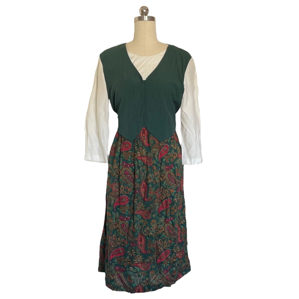 Vintage 80s/90s Dress With Attached Vest